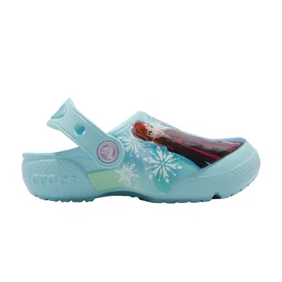 Pre-owned Crocs Frozen 2 X Clog Toddler 'fun Lab - Anna And Elsa' | Blue | Kid's Size 7