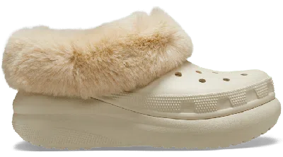 Crocs Furever Crush Shoe In Bone