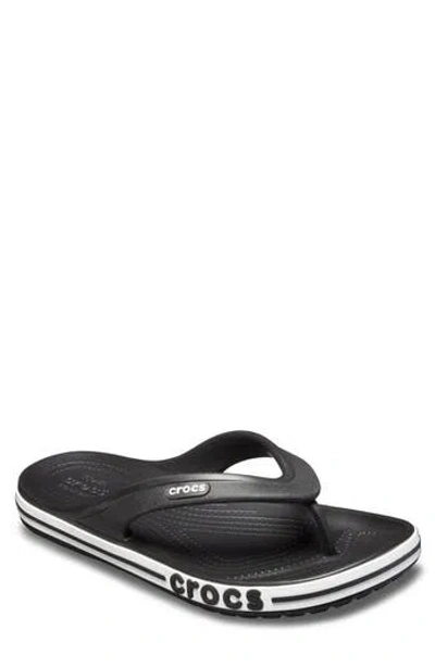 Crocs Gender Inclusive Bayaband Flip Flop Sandal In Black