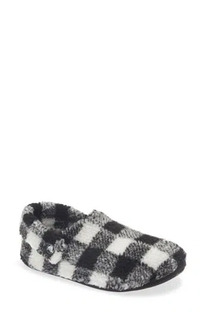 Crocs Gender Inclusive Classic Cozzzy Slipper In Black/white