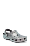 Crocs Gender Inclusive Classic Glitter Clog In Black Multi