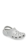 Crocs Glitter Classic Clogs In Silver Glitter