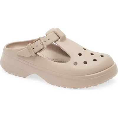 Crocs Gender Inclusive Classic Mary Jane Clog In Taupe