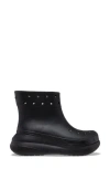 Crocs Gender Inclusive Crush Waterproof Platform Boot In Black