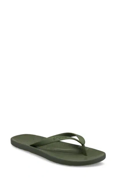 Crocs Gender Inclusive Flip Flop Sandal In Green