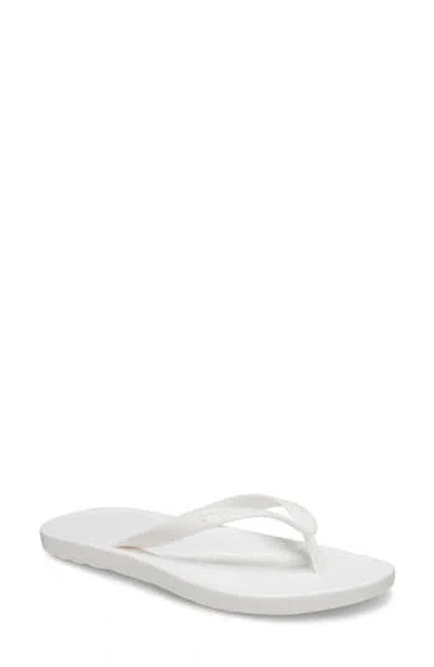 Crocs Gender Inclusive Flip Flop Sandal In White