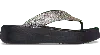 Crocs Getaway Chunky Glitter Platform Flip In Black