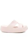 Crocs Getaway Double-strap Platform Sandals In Pink