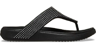 Crocs Getaway Gems Triangle Flip In Black