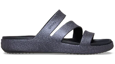 Crocs Getaway Glimmer Strappy In Blue