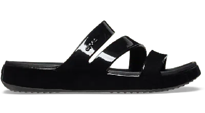 Crocs Getaway Patent Strappy In Black