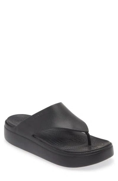Crocs Getaway Platform Flip Flop In Black