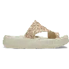 Crocs Getaway Platform Glitter Toe Loop In White