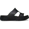 Crocs Getaway Platform H-strap Sandals In Black