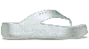 Crocs Getaway Platform Metallic Flip In Silver