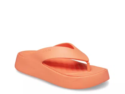 Crocs Getaway Platform Sandal In Orange