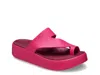 Crocs Getaway Platform Toe Loop In Pink