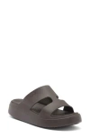 Crocs Getaway Platform Slide Sandal In Espresso