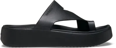 CROCS GETAWAY PLATFORM TOE LOOP SANDALES FEMMES BLACK 42