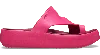 Crocs Getaway Platform Toe Loop In Dragon Fruit