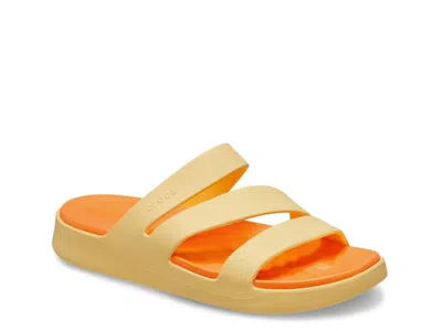 Crocs Getaway Strappy Sandal In Gold