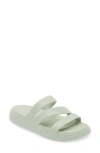 Crocs Getaway Strappy Slide Sandal In Green