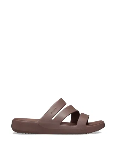 Crocs Getaway Strappy Triple-strap Slippers In Blue