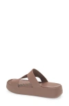 Crocs Getaway Toe Loop Platform Sandal In Truffle