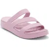 Crocs Getaway Waterproof Strappy Slide Sandal In Pink