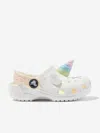 Crocs Girls Classic I Am Rainbow Unicorn Clog In White