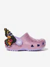 Crocs Girls Classic Iam Butterfly Clog In Purple