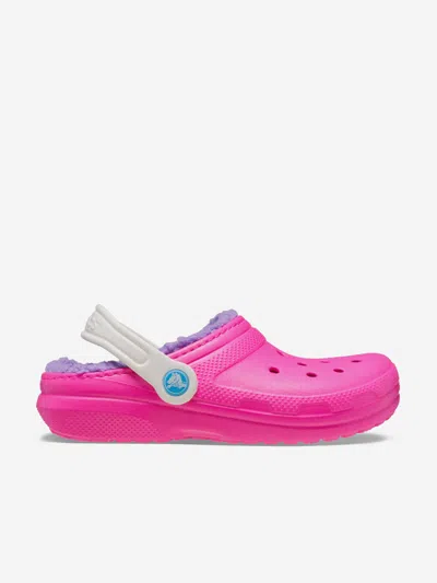 Crocs Kids'  Girls Classic Lined Clog In Pink