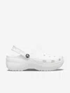 Crocs Girls Classic Platform Clog In White
