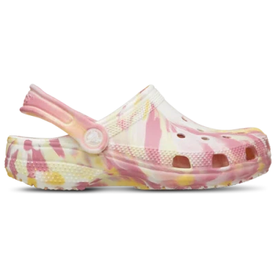 Crocs Kids' Girls  Classic Glow Marbled Clogs In Day Lily/multi