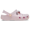 Crocs Girls  Classic Iridescent Charm Clog In Pink Milk/multi