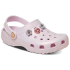 Crocs Girls  Classic Iridescent Charm Clog In Pink Milk/multi