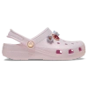 Crocs Girls  Classic Iridescent Charm Clog In Pink Milk/multi