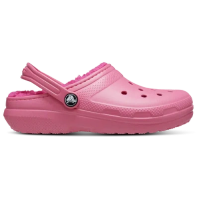 Crocs Kids' Girls  Classic Lined Clogs In Hyper Pink