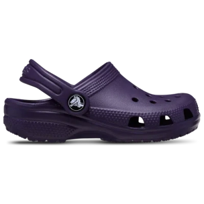 Crocs Kids' Classic Metallic Clog In Dark Iris