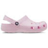 Crocs Girls Pink Comb Kids Classic Lined Glitter-embellished Rubber Clogs 6-9 Years In Pink Milk