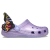 Crocs Toddler Classic Iam Butterfly Clog In Mystic Purple/mystic Purple