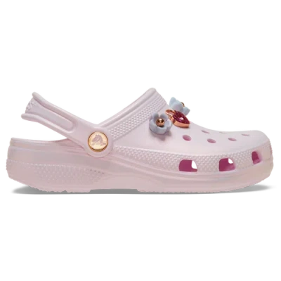 CROCS GIRLS CROCS CROCS CLASSIC IRIDESCENT CHARM CLOGS