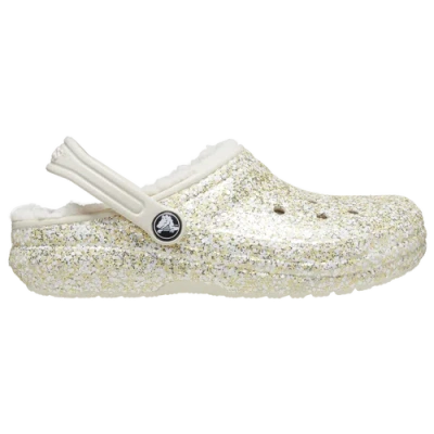 Crocs Kids' Girls   Classic Lined Clogs In Stucco/stucco