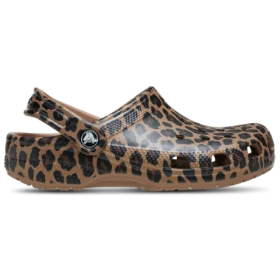 CROCS GIRLS CROCS CROCS LEOPARD CLASSIC CLOGS