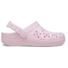 Crocs Girls  Floral Cutout Clogs In Pink Milk