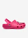 Crocs Unisex Classic Neon Highlighter Clogs - Big Kid In Pink