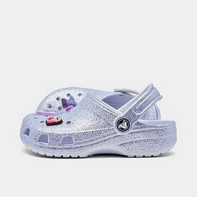 Crocs Kids' Little Girls Glitter Sea Classic Clogs From Finish Line In Dreamscape