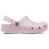 Crocs Girls Pink Comb Kids Classic Lined Glitter-embellished Rubber Clogs 6-9 Years In Pink/pink