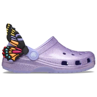 CROCS GIRLS PRESCHOOL CROCS CROCS CLASSIC IAM BUTTERFLY CLOGS