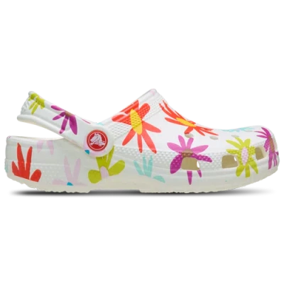 Crocs Kids' Girls Preschool   Graphic Classic Clog In White